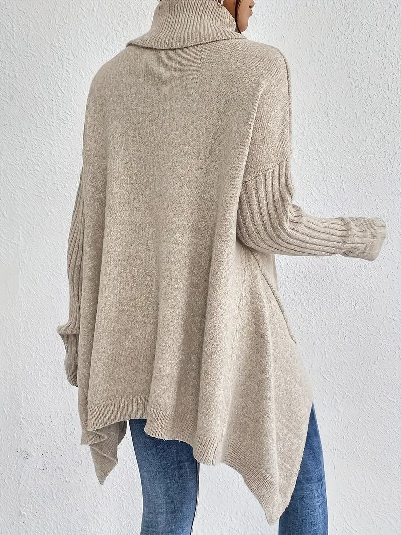 Elowen | Oversized Knit Turtleneck Sweater