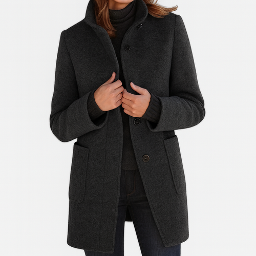 Ava | High Collar Coat