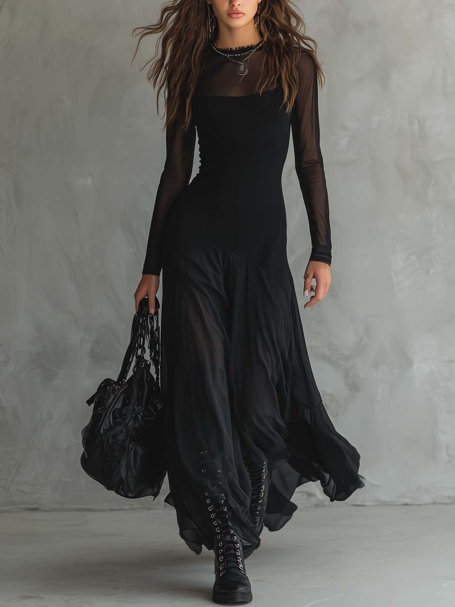 Lucinda | Elegant Draped Maxi Dress