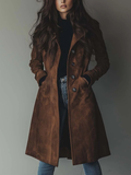 Gloria | Suede Trench Coat