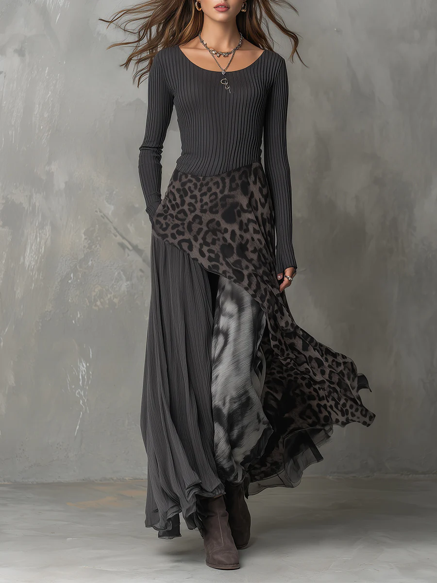 Marisella | Leopard Print Maxi Dress