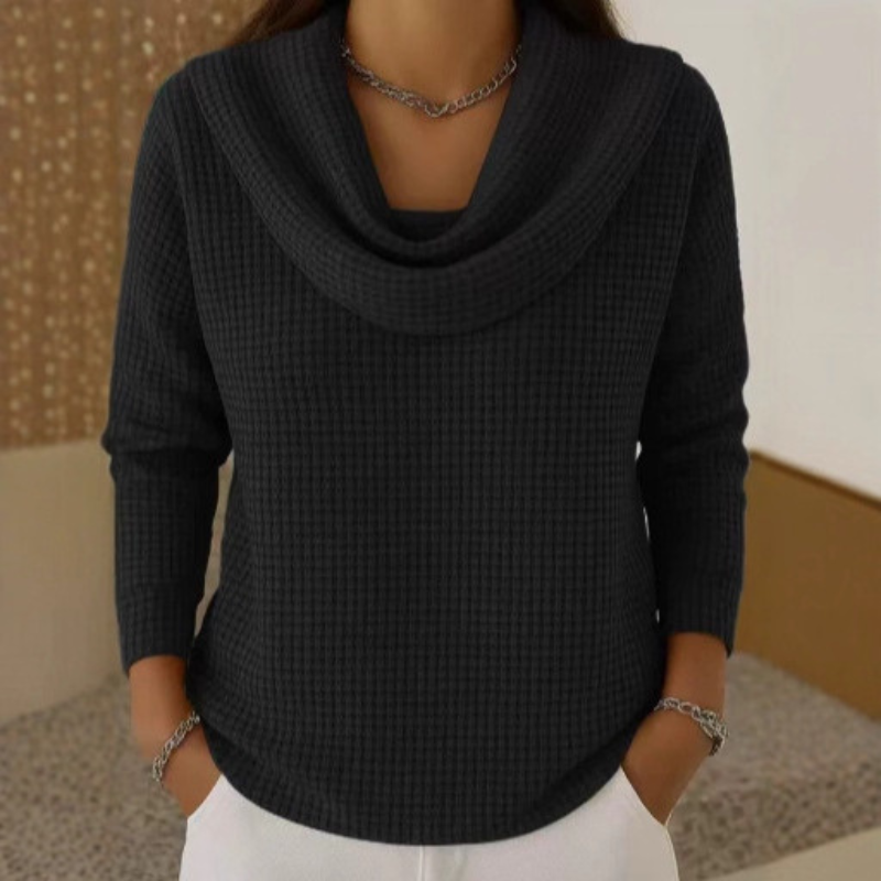 Dahlia | Textured Sweater with Collar