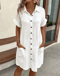 Lucette | Button Shirt Dress
